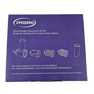 Tpgsing Slicer Shredder Attachment LB1806 For KitchenAid Mixers Stainless Steel